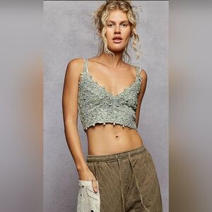 #1151 POL Emerald Whisper Lace Bralette